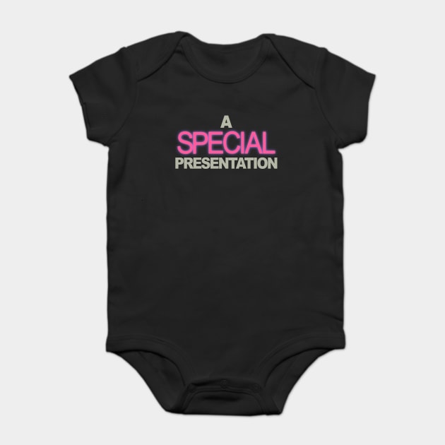 A Special Presentation Baby Bodysuit by mattographer
